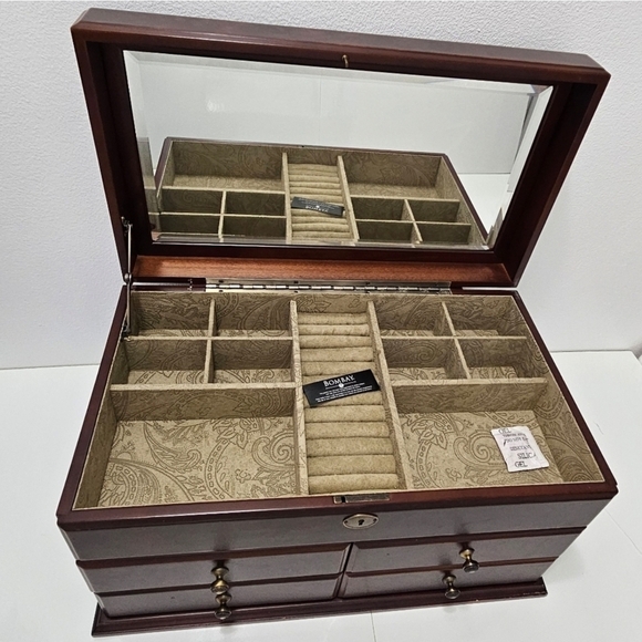 Bombay Company - Wooden Jewelry Chest - Picture 1 of 12